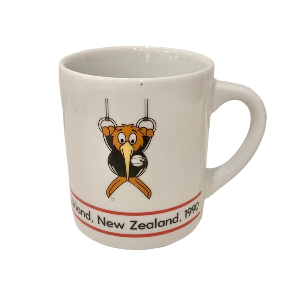 Vintage New Zealand 1990 Kiwi Bird Commonwealth Mug